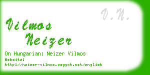 vilmos neizer business card